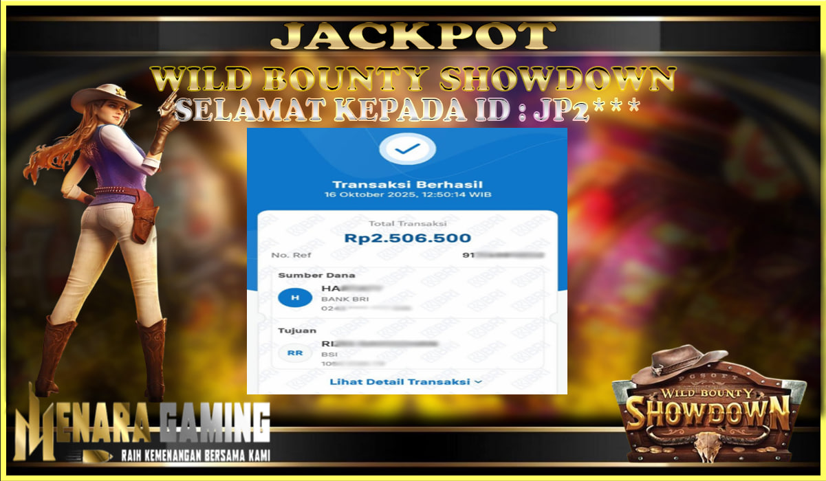 MENARAGAMING JACKPOT PG SOFT WILD BOUNTY SHOWDOWN Rp. 2.000.000,- LUNAS